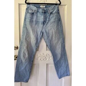 Madewell Perfect Summer Jean 29 Light Wash High Rise Straight 100% Cotton